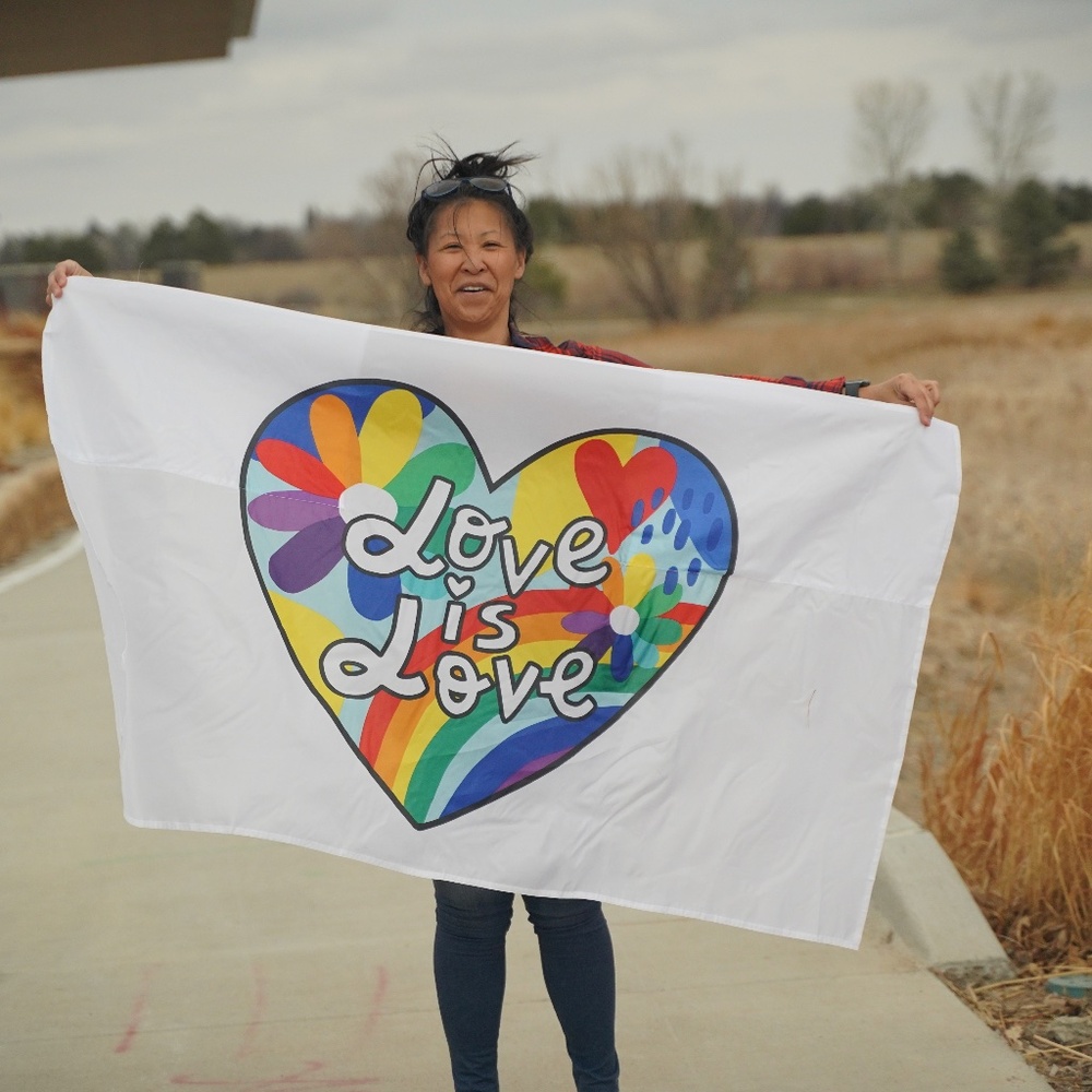 Love is Love (Wearable Flag, PRIDE, Flag with Sleeves, cape)
